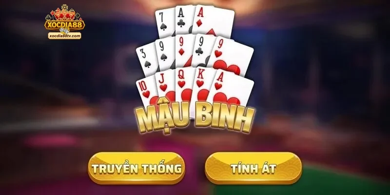 Mậu Binh – Sổ tay đánh bài thắng lớn hiệu quả cùng XocDia88